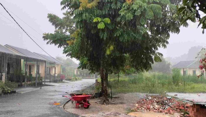 Hujan Guyur Riau Hari Ini, Bmkg Imbau Warga Waspada Petir Dan Angin Kencang